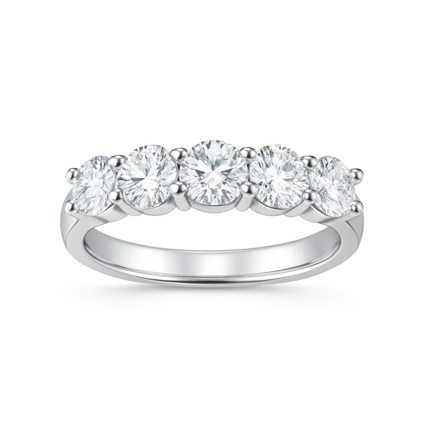 Anel Quintessência Moissanite Banhado a Ouro 18k
