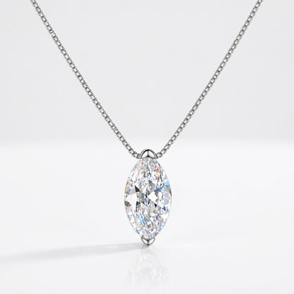 Colar Bella Marquise Moissanite Banhado a Ouro