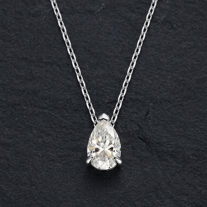 Colar Lumina Moissanite Banhado a Ouro
